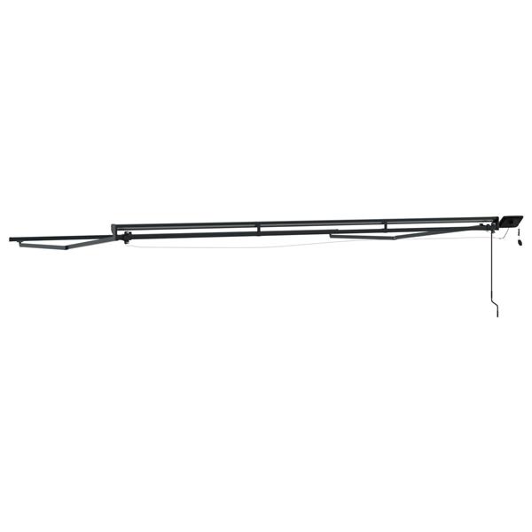 Grote foto vidaxl handmatige luifelhouder met led antraciet 4 5 3 m aluminium tuin en terras overige tuin en terras