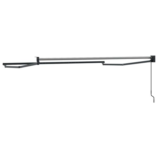 Grote foto vidaxl handmatig uitschuifbaar zonnescherm antraciet 3 x 2 m aluminium tuin en terras overige tuin en terras