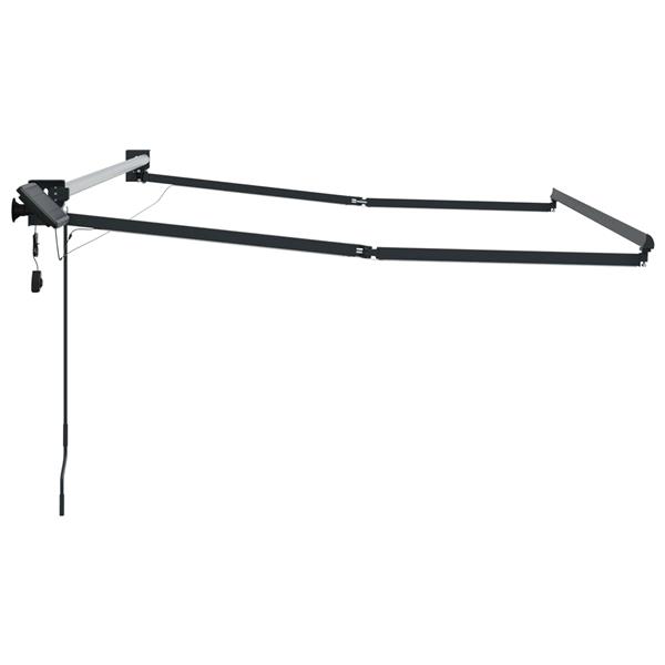 Grote foto vidaxl elektrisch uitschuifbaar zonnescherm frame antraciet 3 5 x 2 m tuin en terras overige tuin en terras