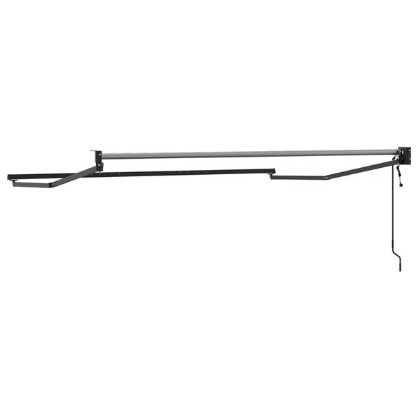 Grote foto vidaxl elektrisch uitschuifbaar zonnescherm frame antraciet 3 x 2 m tuin en terras overige tuin en terras