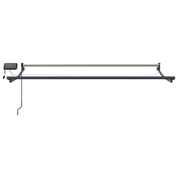 Grote foto vidaxl elektrisch uitschuifbaar zonnescherm frame antraciet 3 5 x 2 m tuin en terras overige tuin en terras