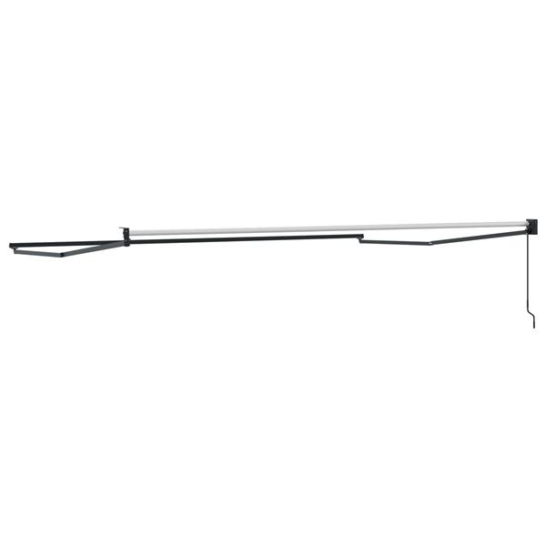 Grote foto vidaxl handmatig uitschuifbaar zonnescherm antraciet 4 x 2 m aluminium tuin en terras overige tuin en terras