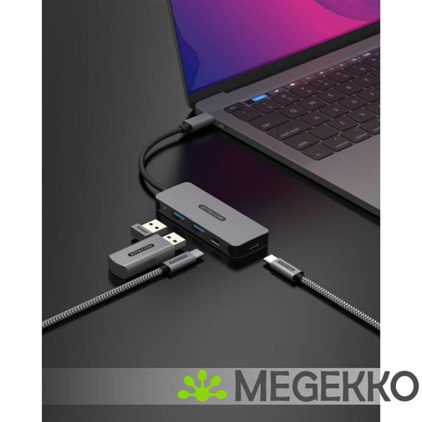 Grote foto sitecom usb c to 2x usb a 2x usb c hub computers en software overige computers en software