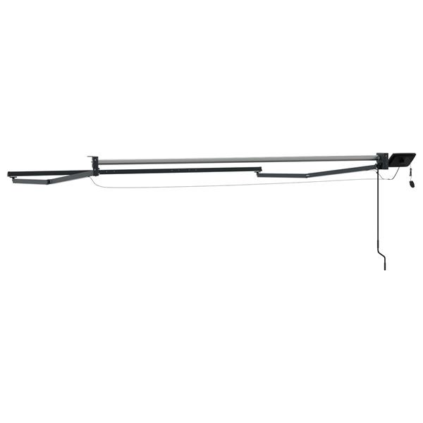 Grote foto vidaxl elektrisch uitschuifbaar zonnescherm frame antraciet 2 5 x 2 m tuin en terras overige tuin en terras