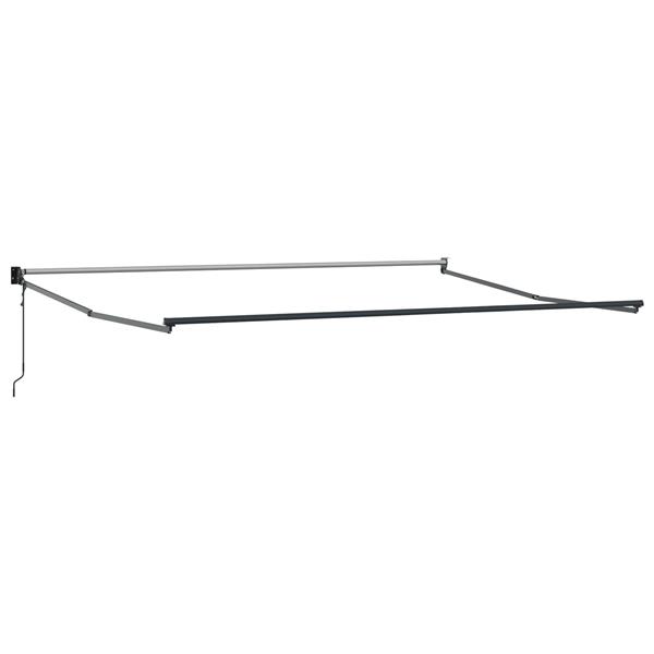 Grote foto vidaxl elektrisch uitschuifbaar zonnescherm frame antraciet 4 x 2 m tuin en terras overige tuin en terras