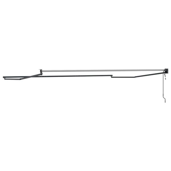 Grote foto vidaxl elektrisch uitschuifbaar zonnescherm frame antraciet 4 x 2 m tuin en terras overige tuin en terras