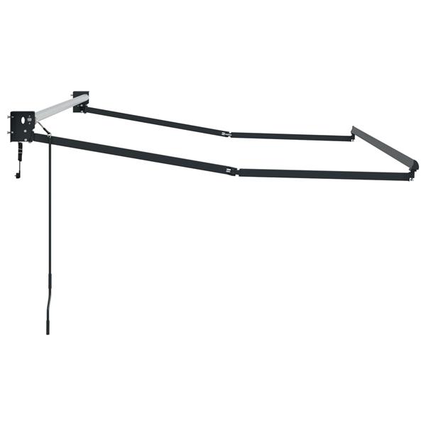 Grote foto vidaxl elektrisch uitschuifbaar zonnescherm frame antraciet 3 5 x 2 m tuin en terras overige tuin en terras