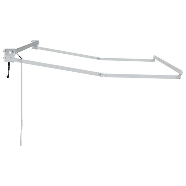 Grote foto vidaxl elektrisch uitschuifbaar zonnescherm frame wit 3 5 x 2 m tuin en terras overige tuin en terras