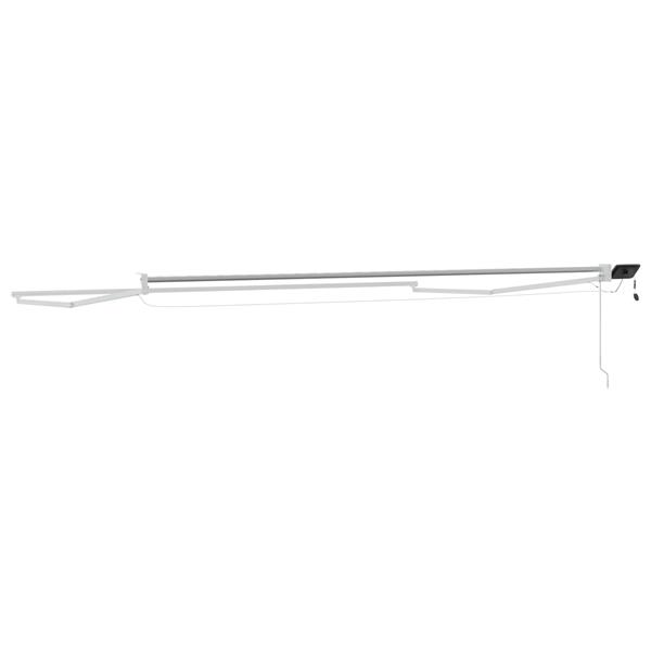 Grote foto vidaxl elektrisch uitschuifbaar zonnescherm frame wit 4 5 3 m tuin en terras overige tuin en terras