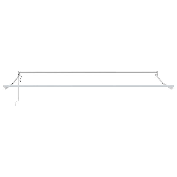 Grote foto vidaxl elektrisch uitschuifbaar zonnescherm frame wit 4 x 2 m tuin en terras overige tuin en terras