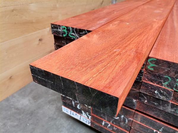 Grote foto 45x190mm padouk 305cm doe het zelf en verbouw hout en planken