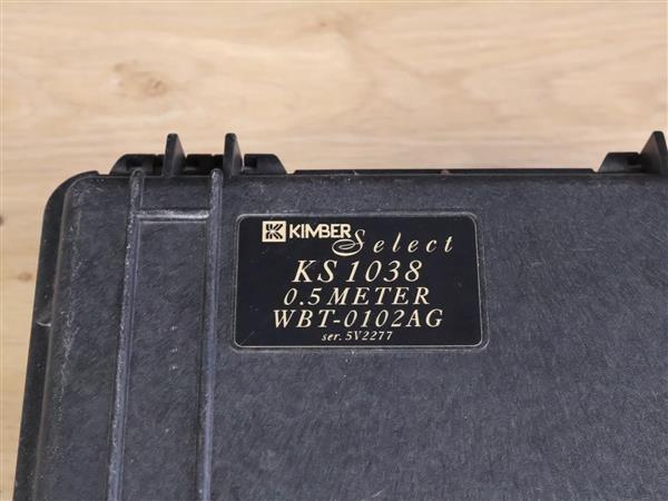 Grote foto kimber kable select ks 1038 high end silver audio interconnects rca 0 5 metre audio tv en foto onderdelen en accessoires