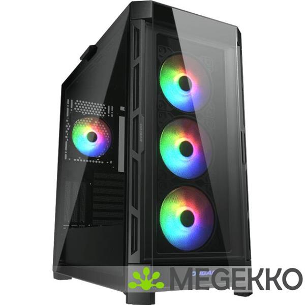 Grote foto cougar gaming duoface pro rgb midi tower zwart computers en software behuizingen en kasten