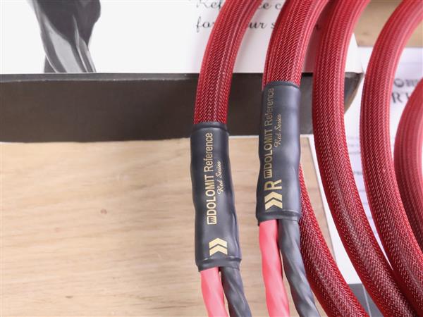 Grote foto audiomica laboratory red reference dolomit audio speaker cables 2 5 metre audio tv en foto onderdelen en accessoires