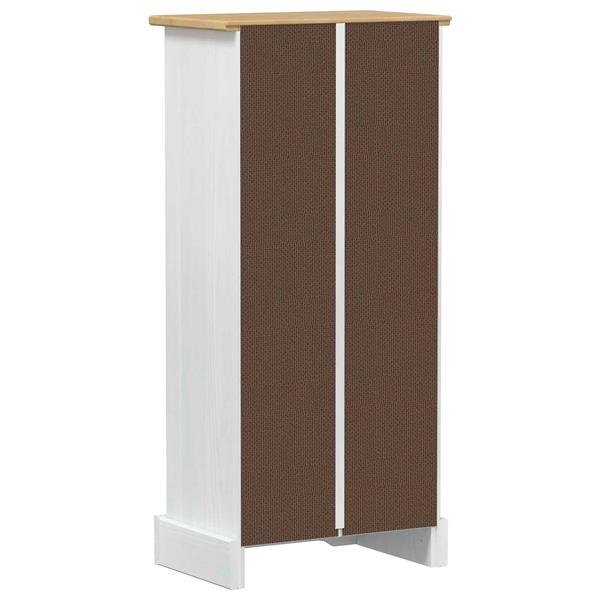 Grote foto vidaxl boekenkast wit 46 x 29 x 100 cm massief grenenhout huis en inrichting overige