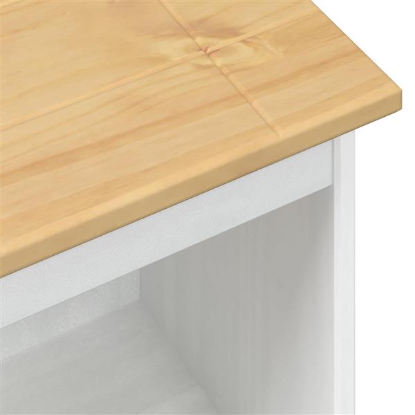 Grote foto vidaxl boekenkast wit 46 x 29 x 100 cm massief grenenhout huis en inrichting overige