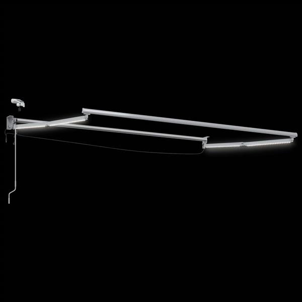 Grote foto vidaxl elektrisch uitschuifbaar zonnescherm frame wit 3 x 2 m tuin en terras overige tuin en terras