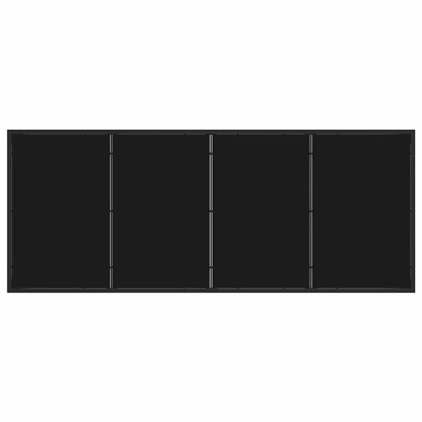 Grote foto vidaxl tuinstafel zwart 200 x 80 x 73 cm metaal tuin en terras tuinmeubelen