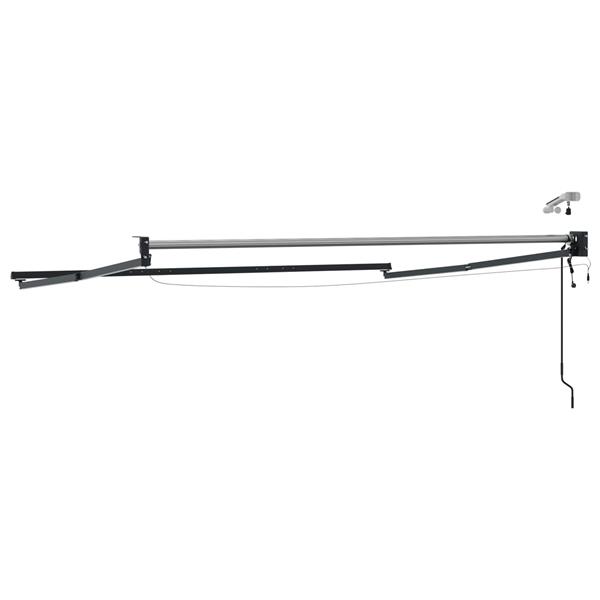 Grote foto vidaxl elektrisch uitschuifbaar zonnescherm frame antraciet 3 x 2 5 m tuin en terras overige tuin en terras