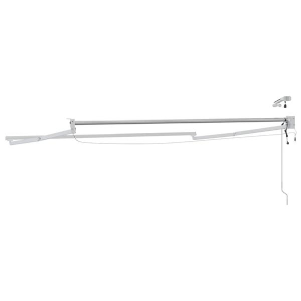 Grote foto vidaxl elektrisch uitschuifbaar zonnescherm frame wit 2 5 x 2 m tuin en terras overige tuin en terras