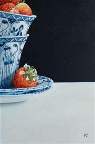 Grote foto kunsthandel gennep lange lijs met aardbeien antiek en kunst modern