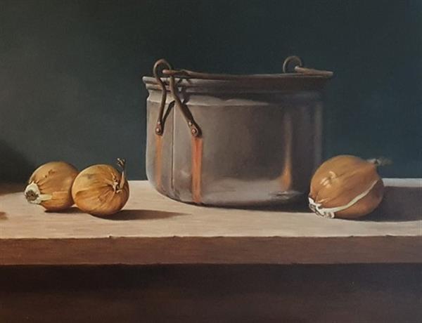 Grote foto kunsthandel gennep ketel en uien antiek en kunst modern