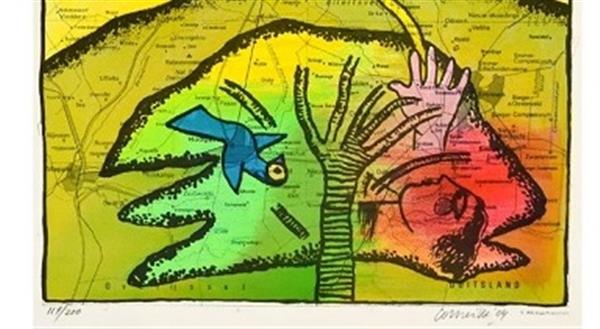 Grote foto corneille drenthe antiek en kunst litho en zeefdrukken