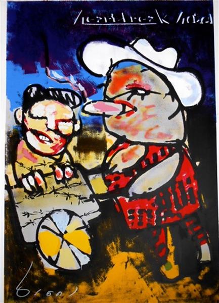 Grote foto herman brood heartbreak hotel antiek en kunst litho en zeefdrukken