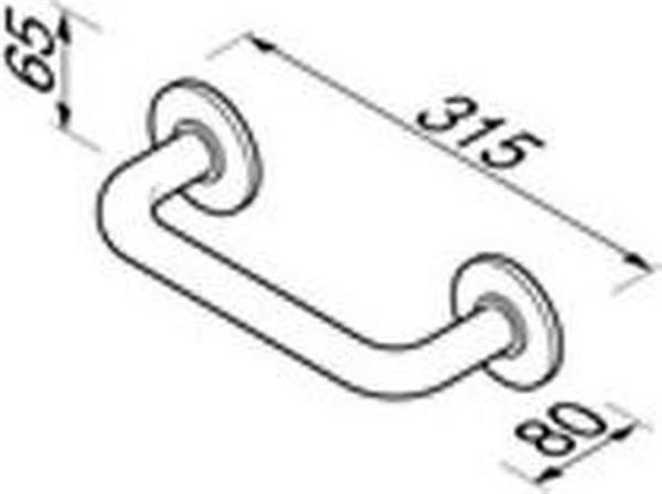 Grote foto geesa hotel badgreep 25cm huis en inrichting complete badkamers