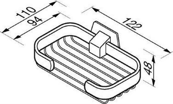 Grote foto geesa standard draadzeephouder 915139 huis en inrichting complete badkamers