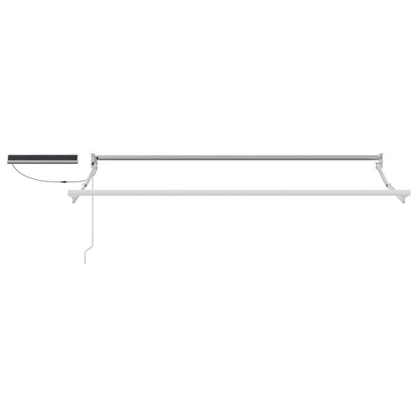 Grote foto vidaxl elektrisch uitschuifbaar zonnescherm frame wit 3 5 x 2 m staal tuin en terras overige tuin en terras