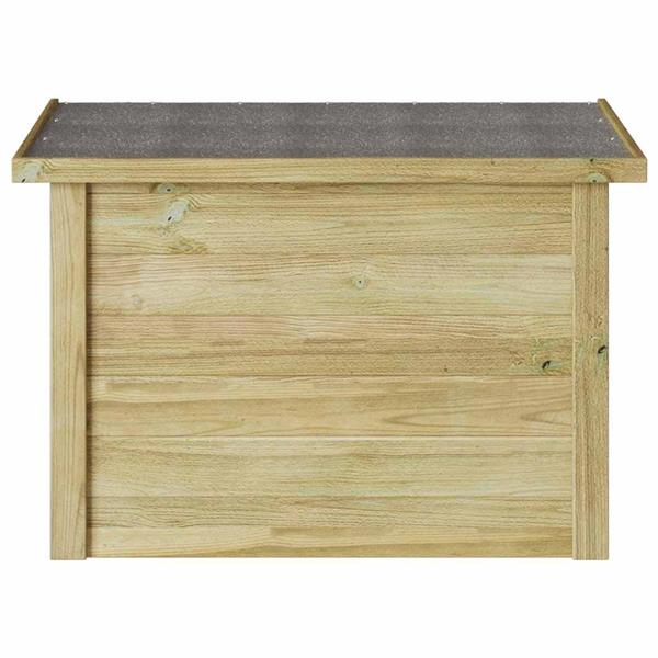 Grote foto vidaxl opbergbox naturel 80 x 44 5 x 57 5 cm ge mpregneerd grenenhout tuin en terras overige tuin en terras
