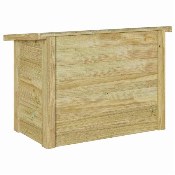 Grote foto vidaxl opbergbox naturel 80 x 44 5 x 57 5 cm ge mpregneerd grenenhout tuin en terras overige tuin en terras