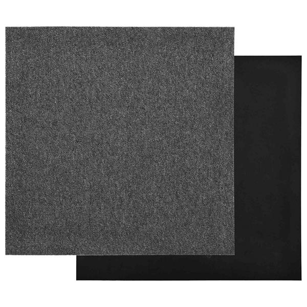 Grote foto vidaxl tapijt 20 pcs antraciet 50 x 50 cm 100 polypropyleen huis en inrichting vloerbedekking en kleden
