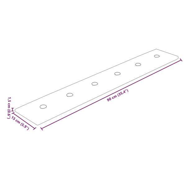 Grote foto vidaxl wandpanelen 12 pcs cr me 90 x 15 cm nep leer antiek en kunst stoelen en banken