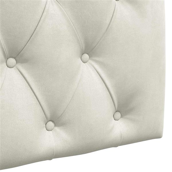 Grote foto vidaxl hangend hoofdeinde wandgemonteerd cr me 190 x 55 x 7 cm fluweel antiek en kunst stoelen en banken