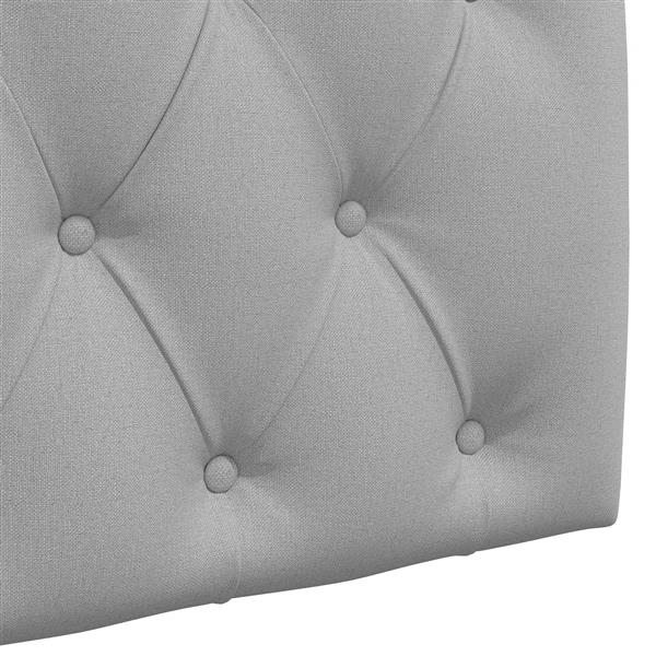 Grote foto vidaxl hangend hoofdeinde wolkengrijs 150 x 55 x 7 cm stof antiek en kunst stoelen en banken