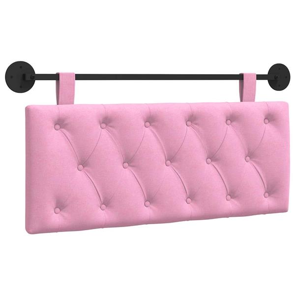 Grote foto vidaxl hangend hoofdeinde wandgemonteerd roze 110 x 55 x 7 cm stof antiek en kunst stoelen en banken