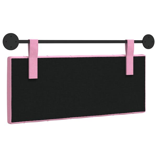 Grote foto vidaxl hangend hoofdeinde wandgemonteerd roze 110 x 55 x 7 cm stof antiek en kunst stoelen en banken