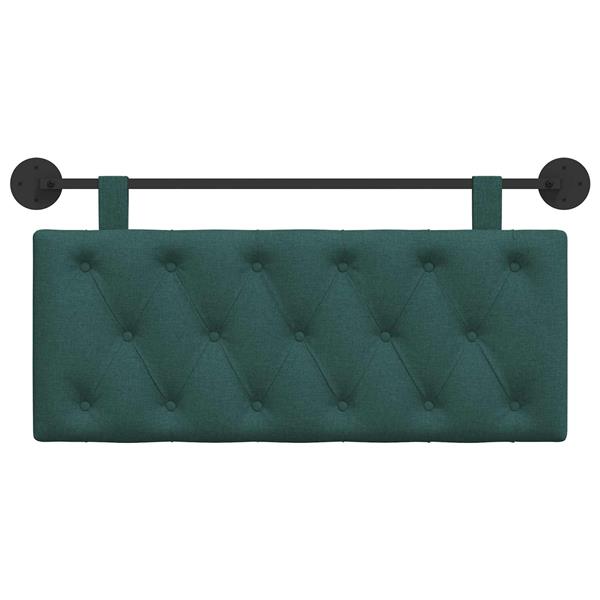 Grote foto vidaxl hangend hoofdeinde donkergroen 110 x 55 x 7 cm stof antiek en kunst stoelen en banken