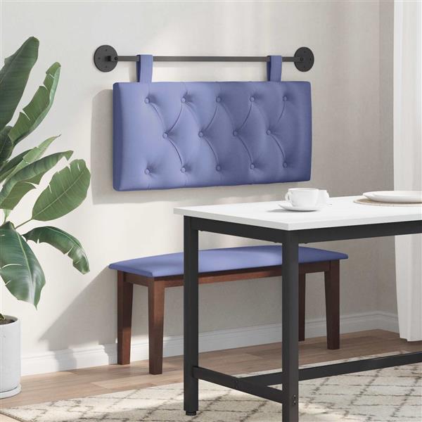 Grote foto vidaxl hangend hoofdeinde jeans blauw 100 x 55 x 7 cm stof antiek en kunst stoelen en banken