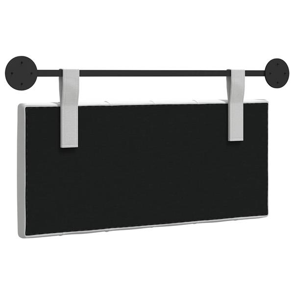 Grote foto vidaxl hangend hoofdeinde wandgemonteerd wit 100 x 55 x 7 cm stof antiek en kunst stoelen en banken