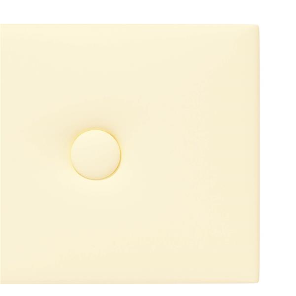 Grote foto vidaxl wandpanelen 12 pcs cr me 90 x 15 cm nep leer antiek en kunst stoelen en banken