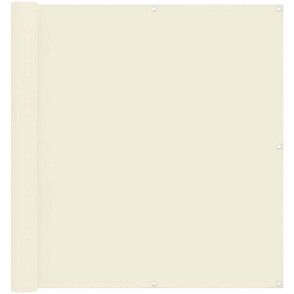 Grote foto vidaxl balkon scherm cr me 110 x 500 cm oxford stof tuin en terras overige tuin en terras