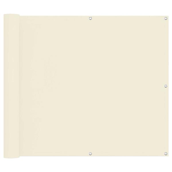 Grote foto vidaxl balkon scherm cr me 100 x 600 cm oxford stof tuin en terras overige tuin en terras