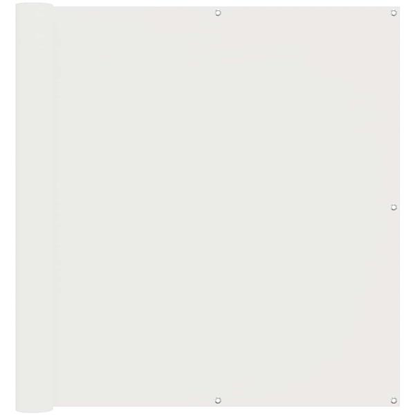 Grote foto vidaxl balkon scherm wit 110 x 1000 cm oxford stof tuin en terras overige tuin en terras