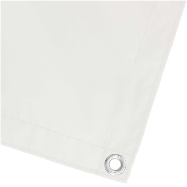 Grote foto vidaxl balkon scherm wit 110 x 400 cm oxford stof tuin en terras overige tuin en terras