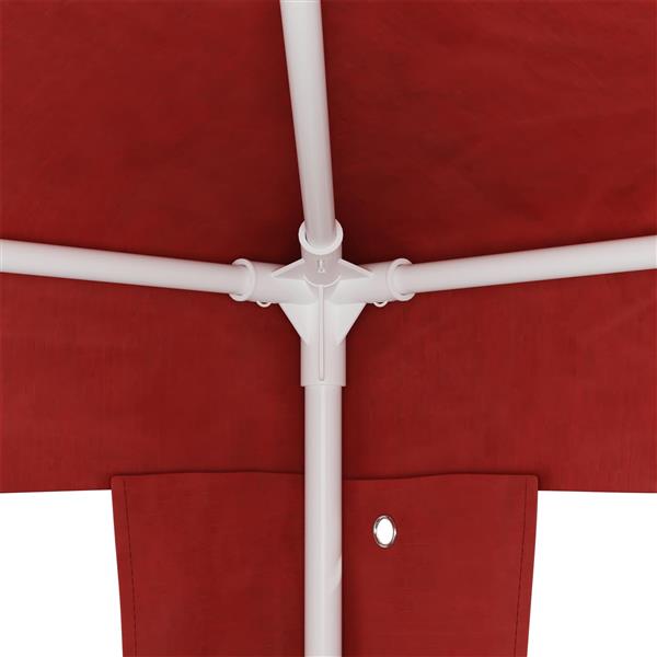 Grote foto vidaxl partytent rood 400 x 300 x 255 cm pe en staal tuin en terras overige tuin en terras