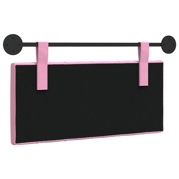 Grote foto vidaxl hangend hoofdeinde wandgemonteerd roze 100 x 55 x 7 cm stof antiek en kunst stoelen en banken