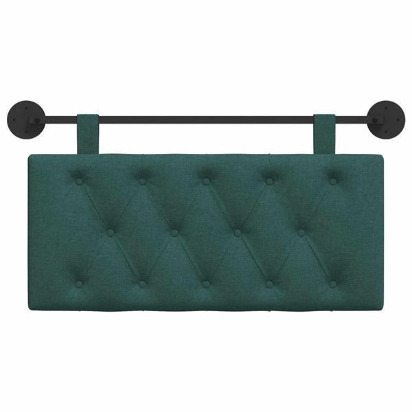 Grote foto vidaxl hangend hoofdeinde donkergroen 100 x 55 x 7 cm stof antiek en kunst stoelen en banken